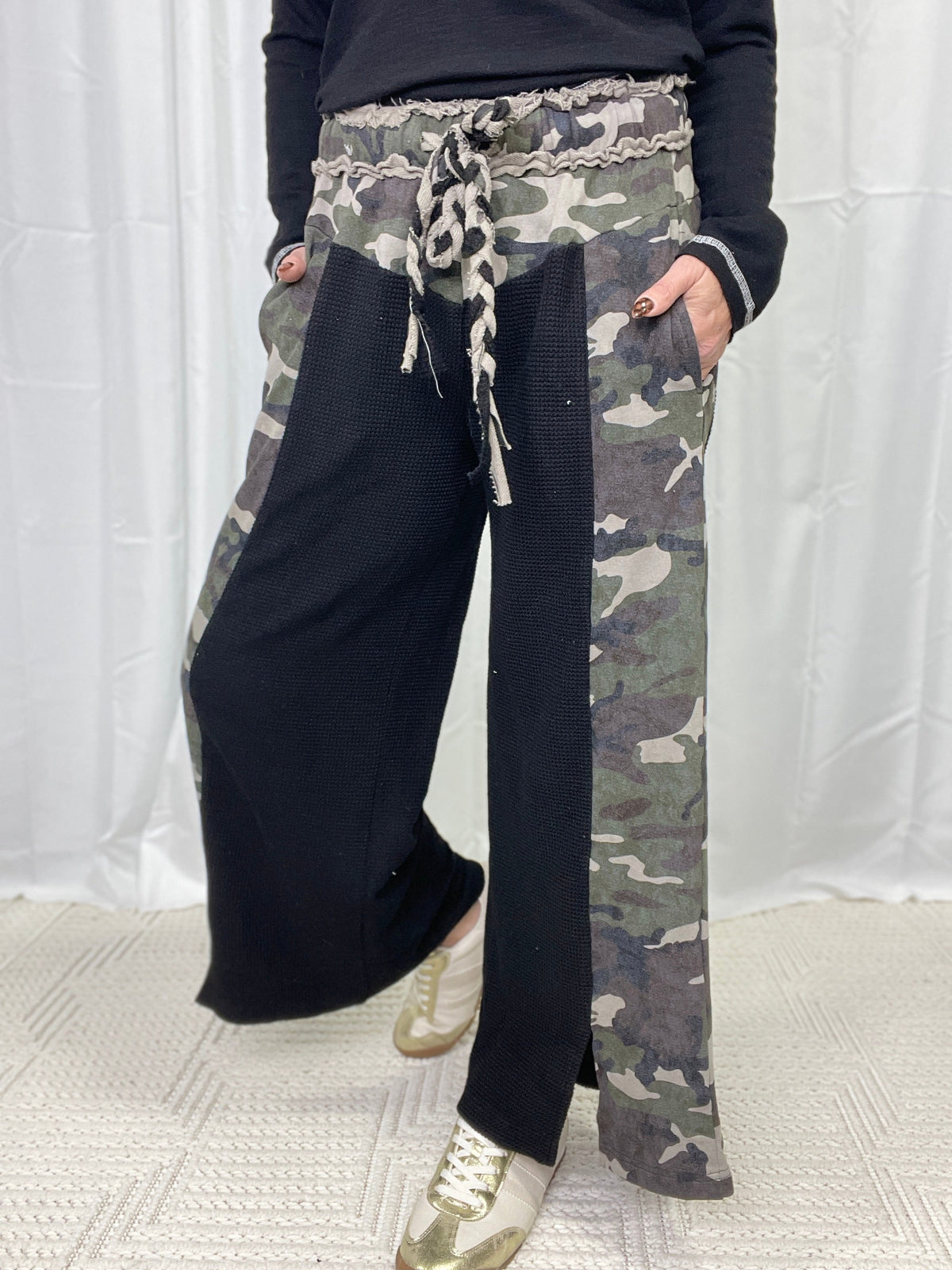 POL Rebel Knit Cargo Pants In 2 Colors