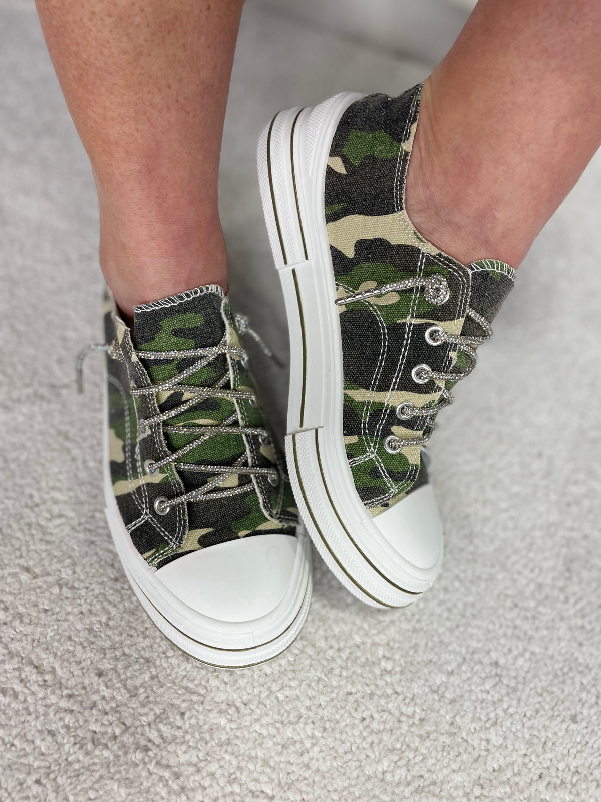 Aman Showstopper Camo Bling Lace Sneaker *Final Sale*