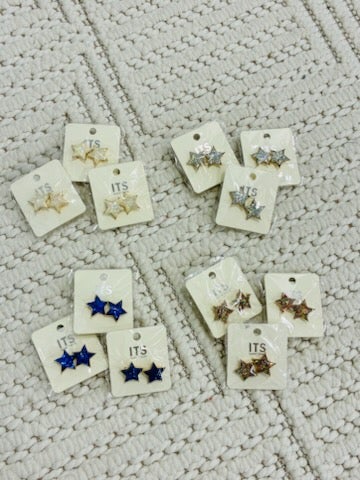 Big Fancy Star Earrings *Final Sale*