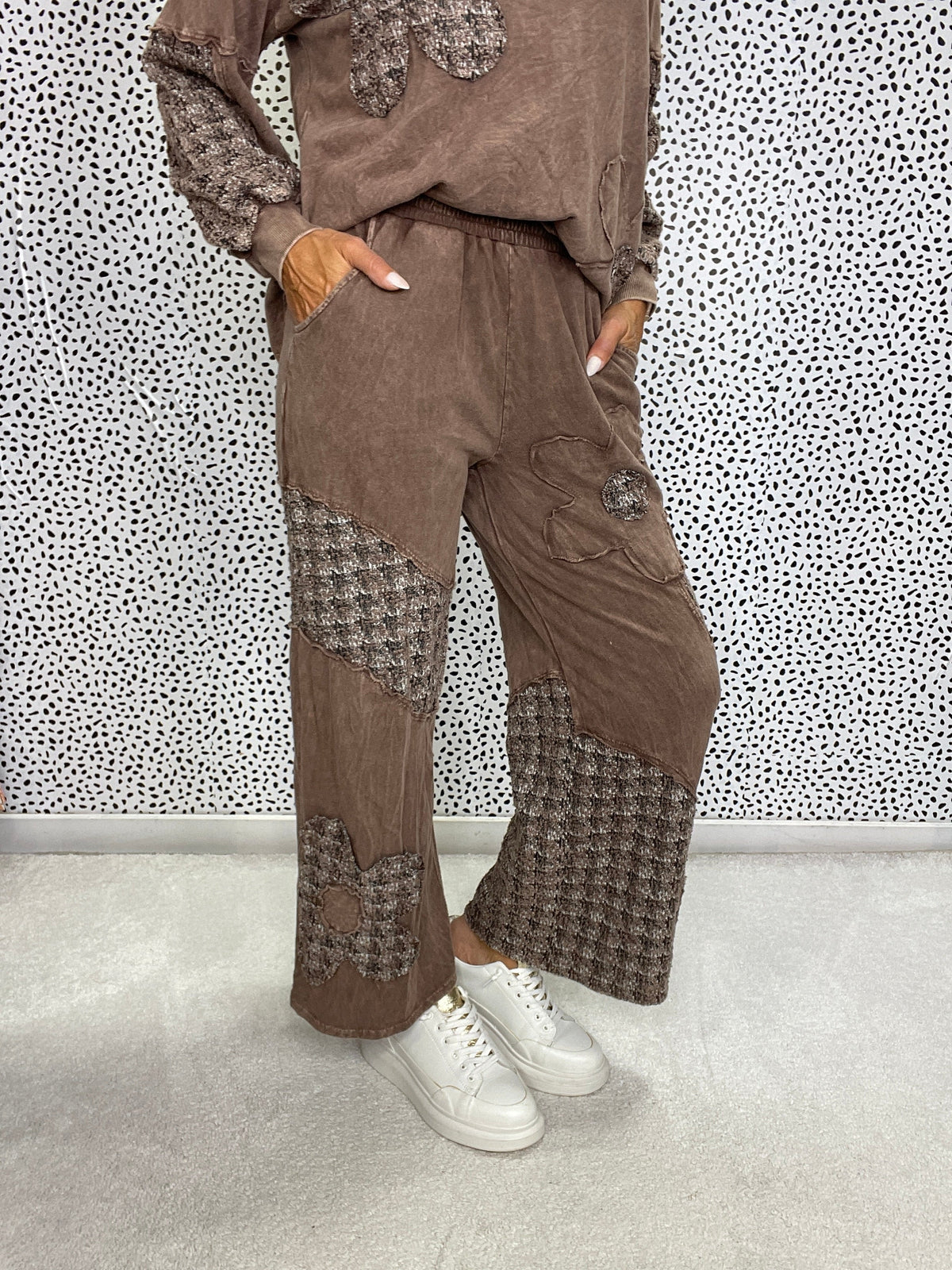 Wildflower Patchwork Wide Leg Pants in 2 Colors *Final Sale*