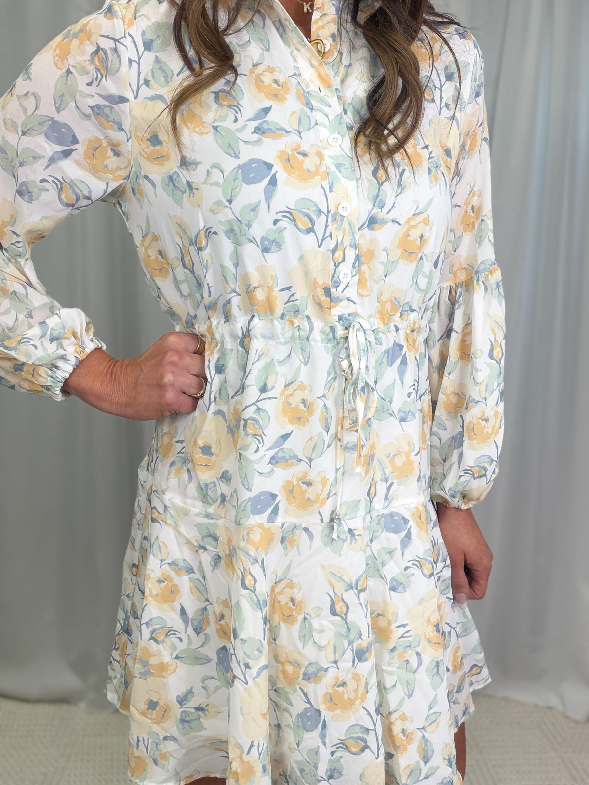 White Floral Sunday Best Dress