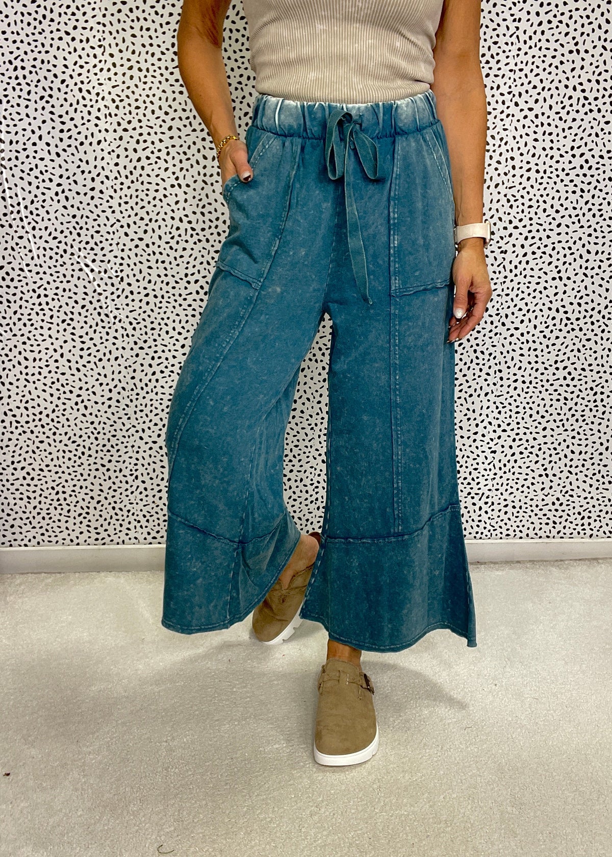Squeeze The Day Flare Pants In 4 Colors