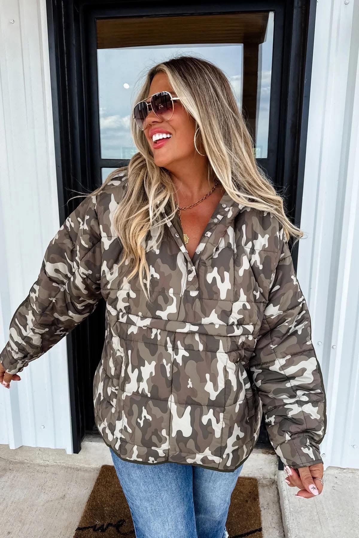 Camo Puffer Jacket *Final Sale*
