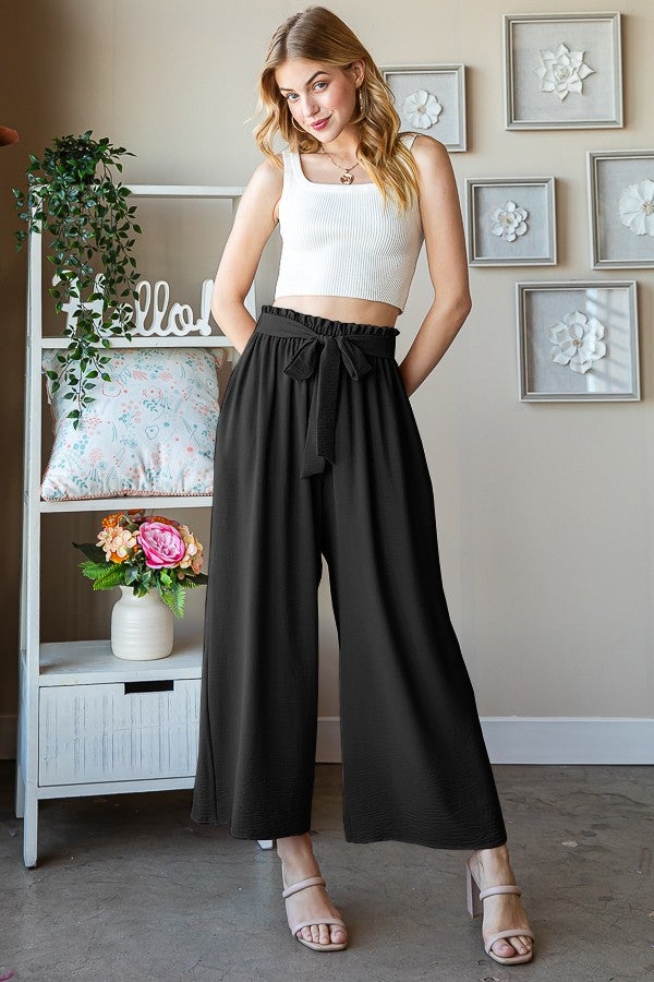 Pre-Order Pre-Order Paperbag Waistband Pocket Casual Pants In 4 Colors*Final Sale* *Final Sale*