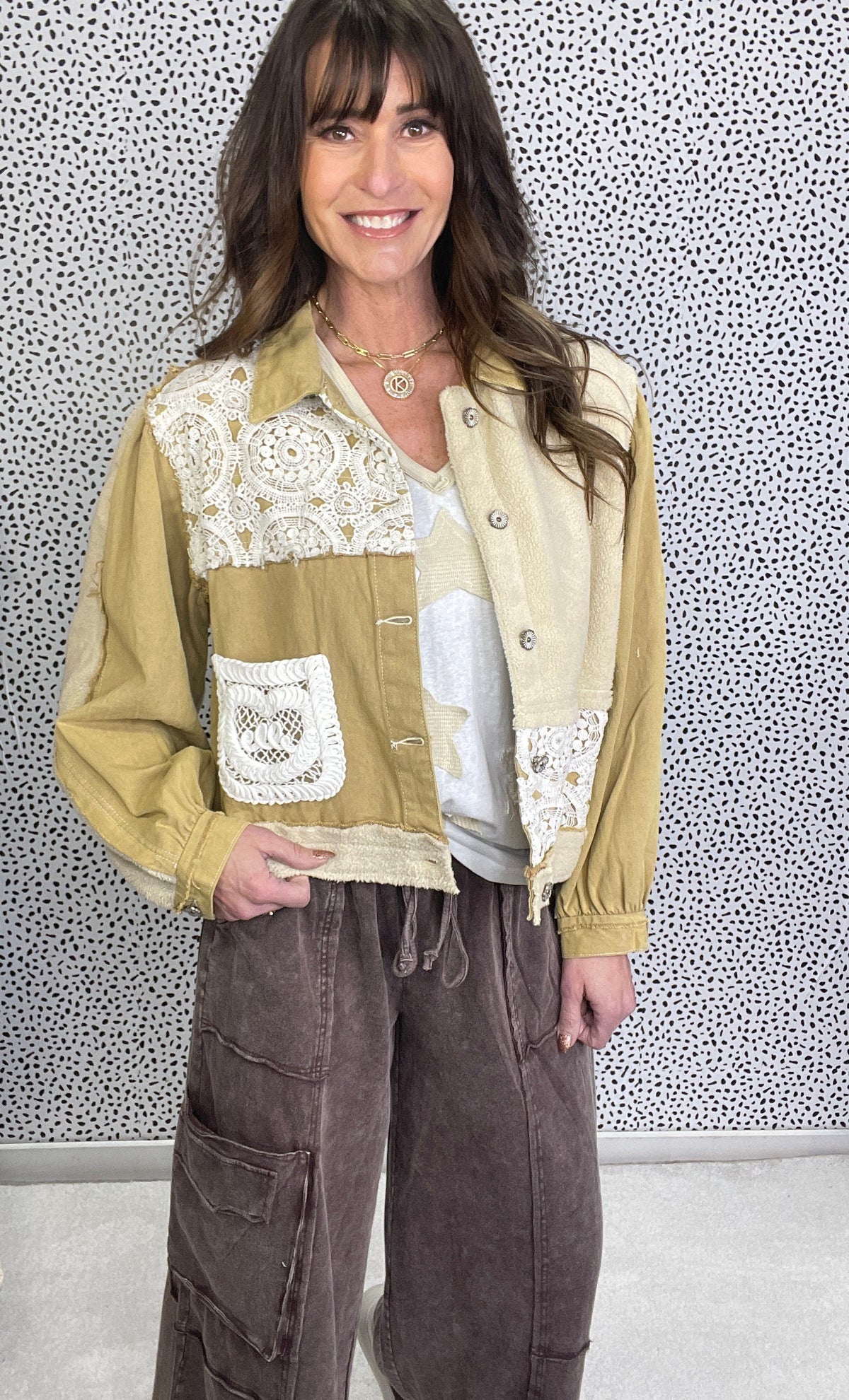 POL Faint Moonlight Crochet Detail Jacket In 3 Colors *Final Sale*