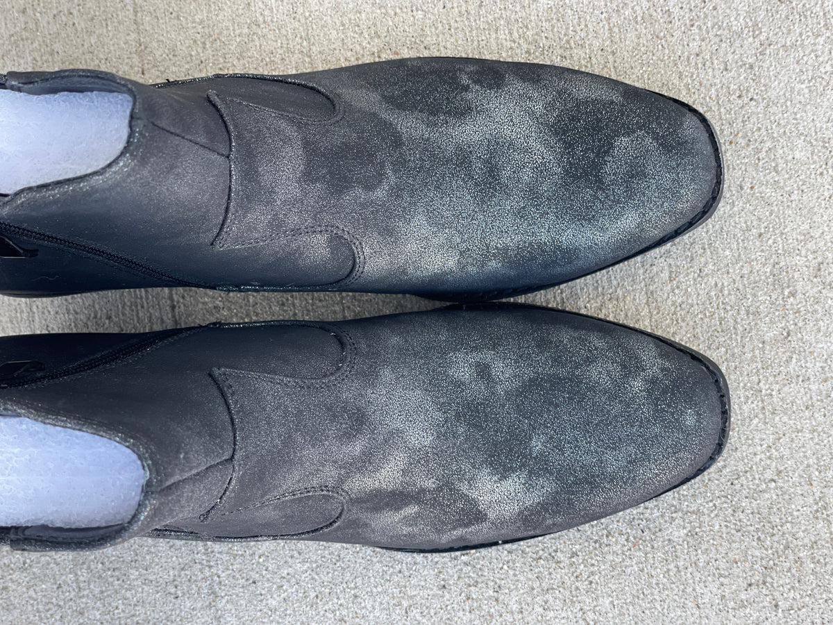 Corky's Starboard Side Zip Black Metallic Boots *Final Sale*