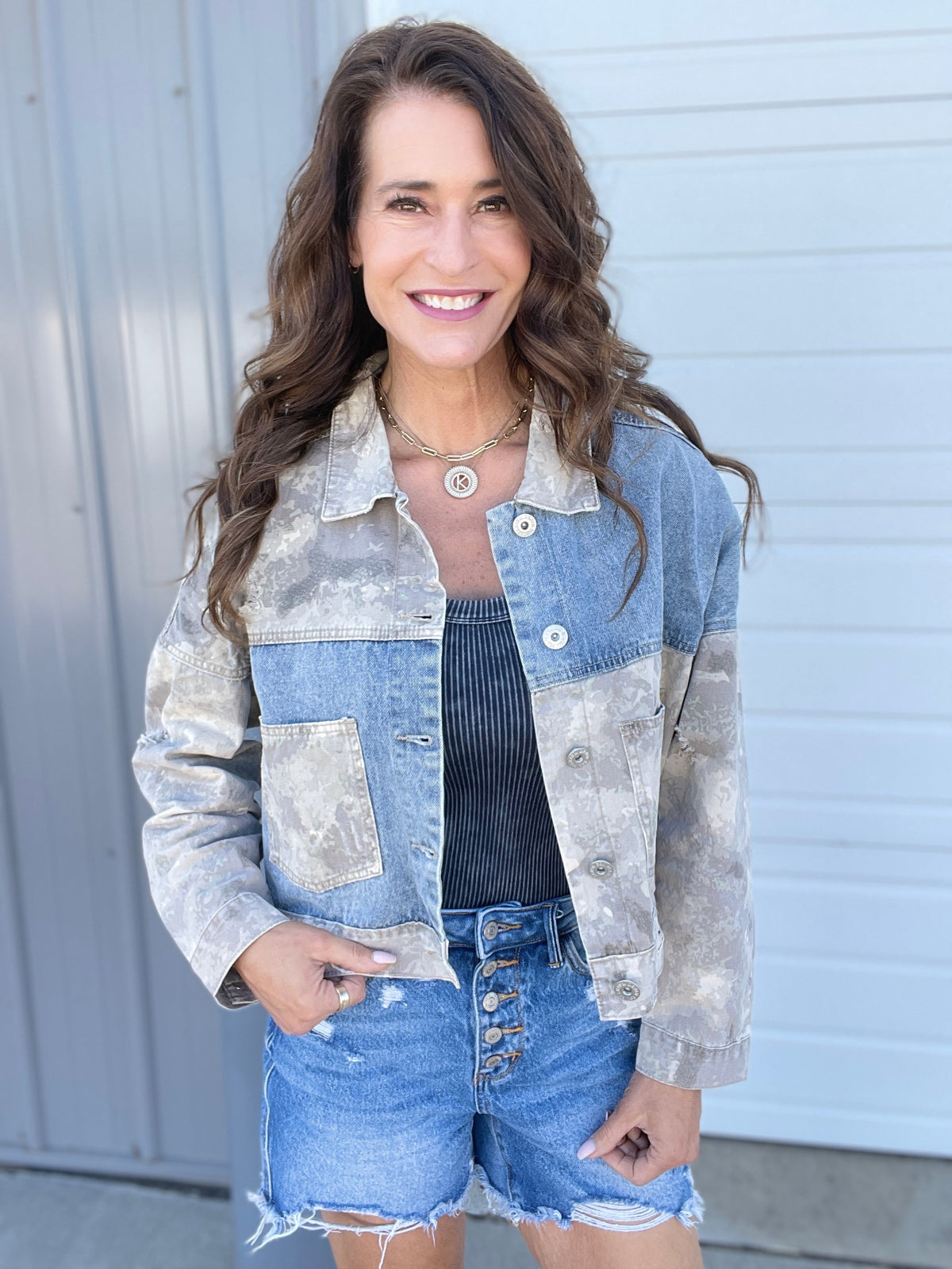 Pol Never To Much Camo Denim Twill Jacket *Final Sale*