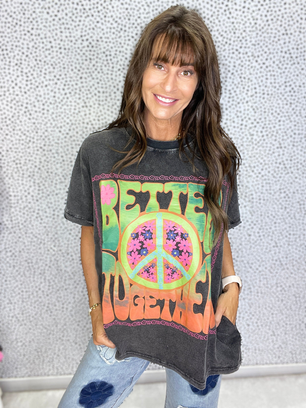 Better Together Peace Top In 2 Colors