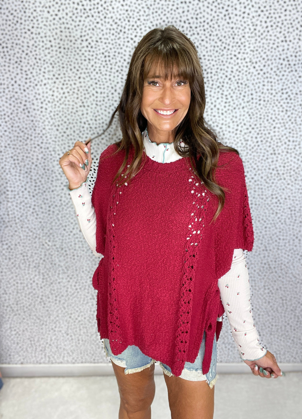 Meadow Breeze Knit Side Tie Vest Top in 3 Colors