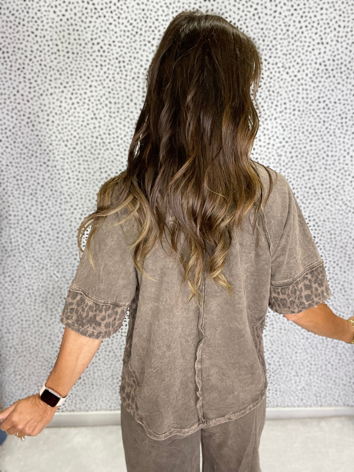 Wild Star Leopard Patch Tee In 5 Colors