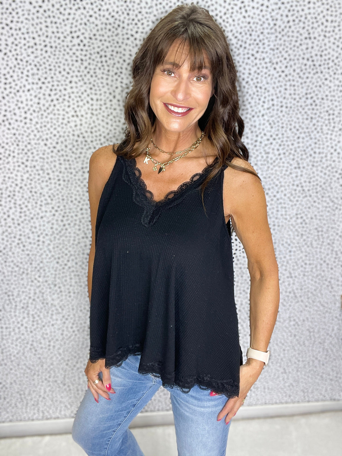 POL Love For Fun  Sleeveless V-Neck Top In 5 Colors