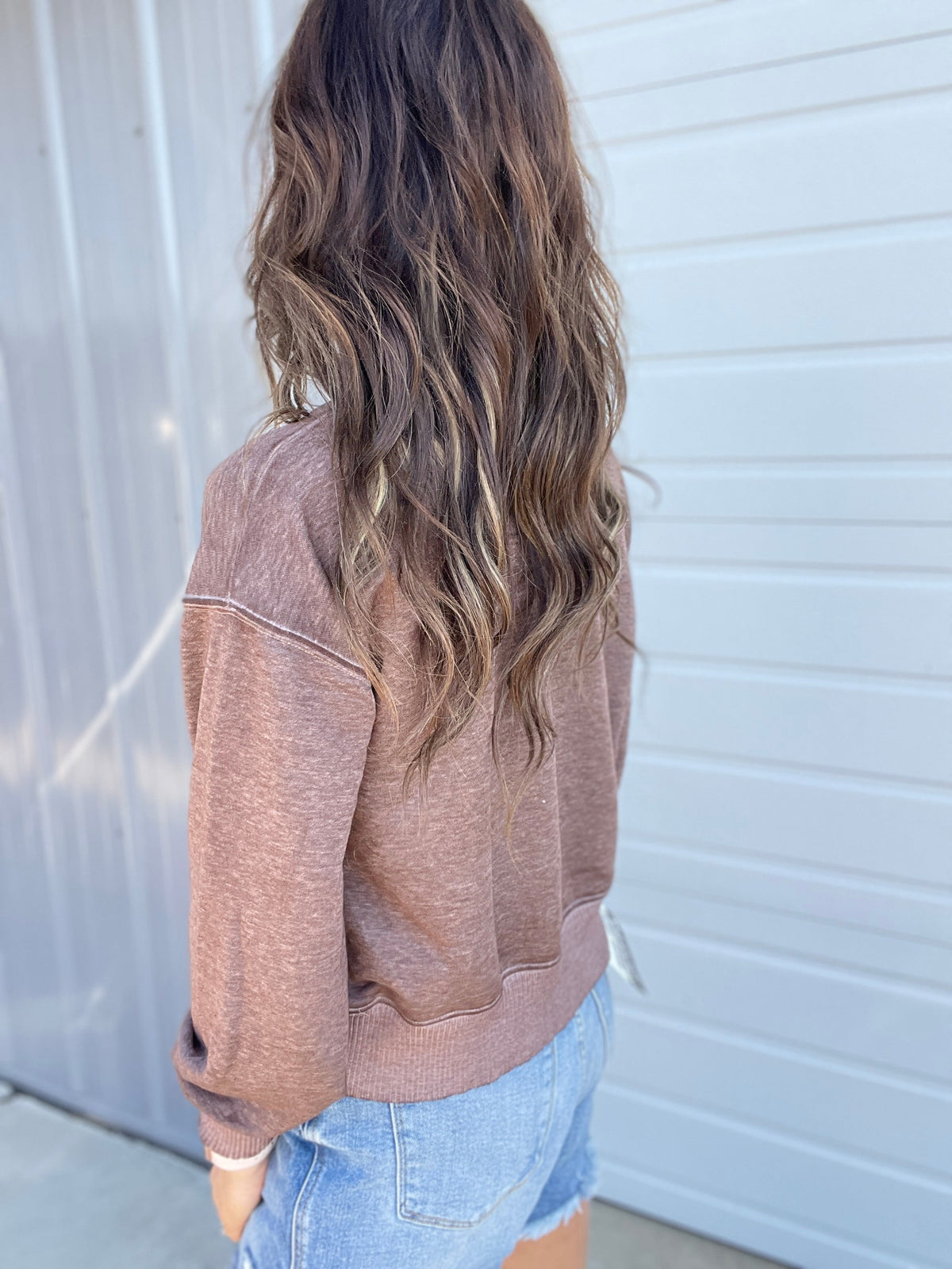 Summers End Soft And Cozy Lightweight Crewneck Top In 6 Colors: Rose, Blue, Chocolate, Black, Green Hot Pink, Mocha