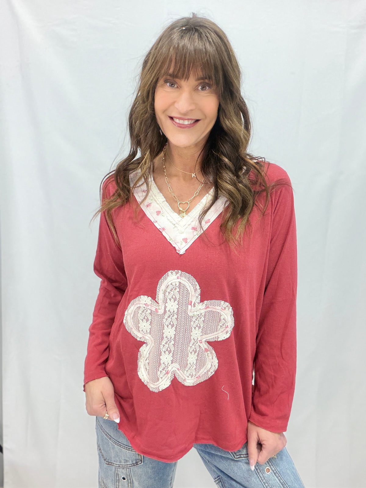 POL I Can't Believe It  Floral Patch Top In 4 Colors