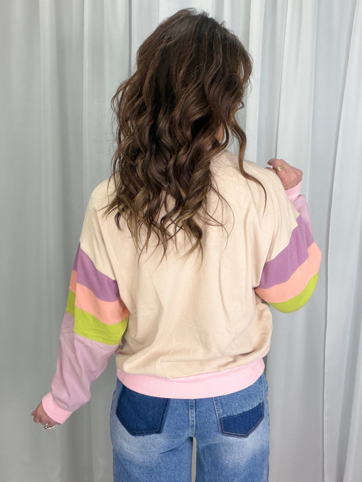 Colorburst Cozy Stripe Crew *Final Sale*