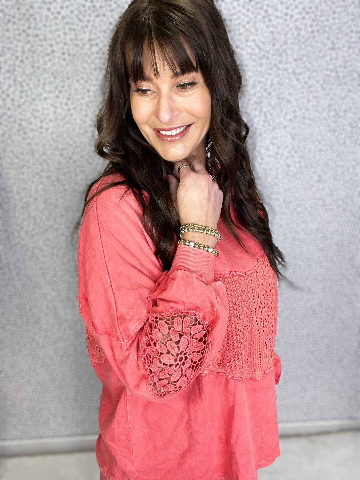 What You're Looking For Mineral Washed Long Sleeve Top In 5 Colors