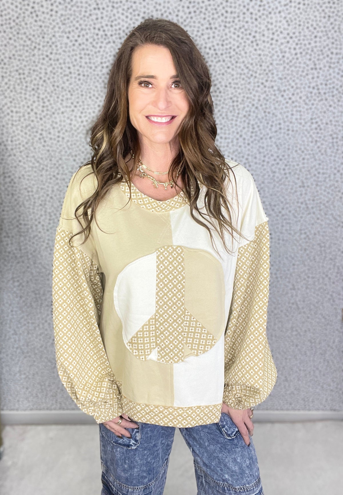 POL Peaceful Vibes Balloon Sleeve Top In 4 Colors *Final Sale*