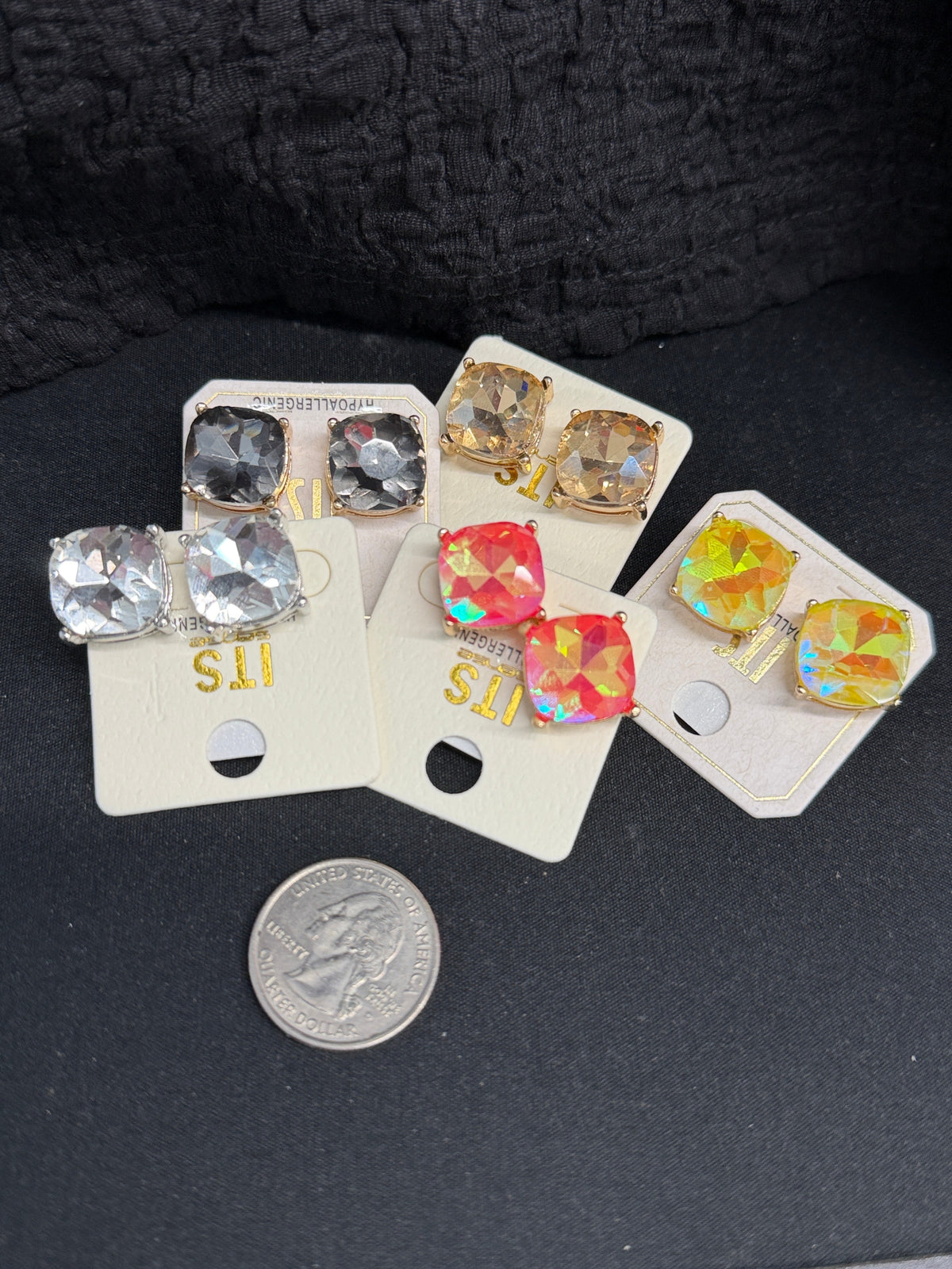 Big Fancy Stud Earrings in 5 Colors *Final Sale*