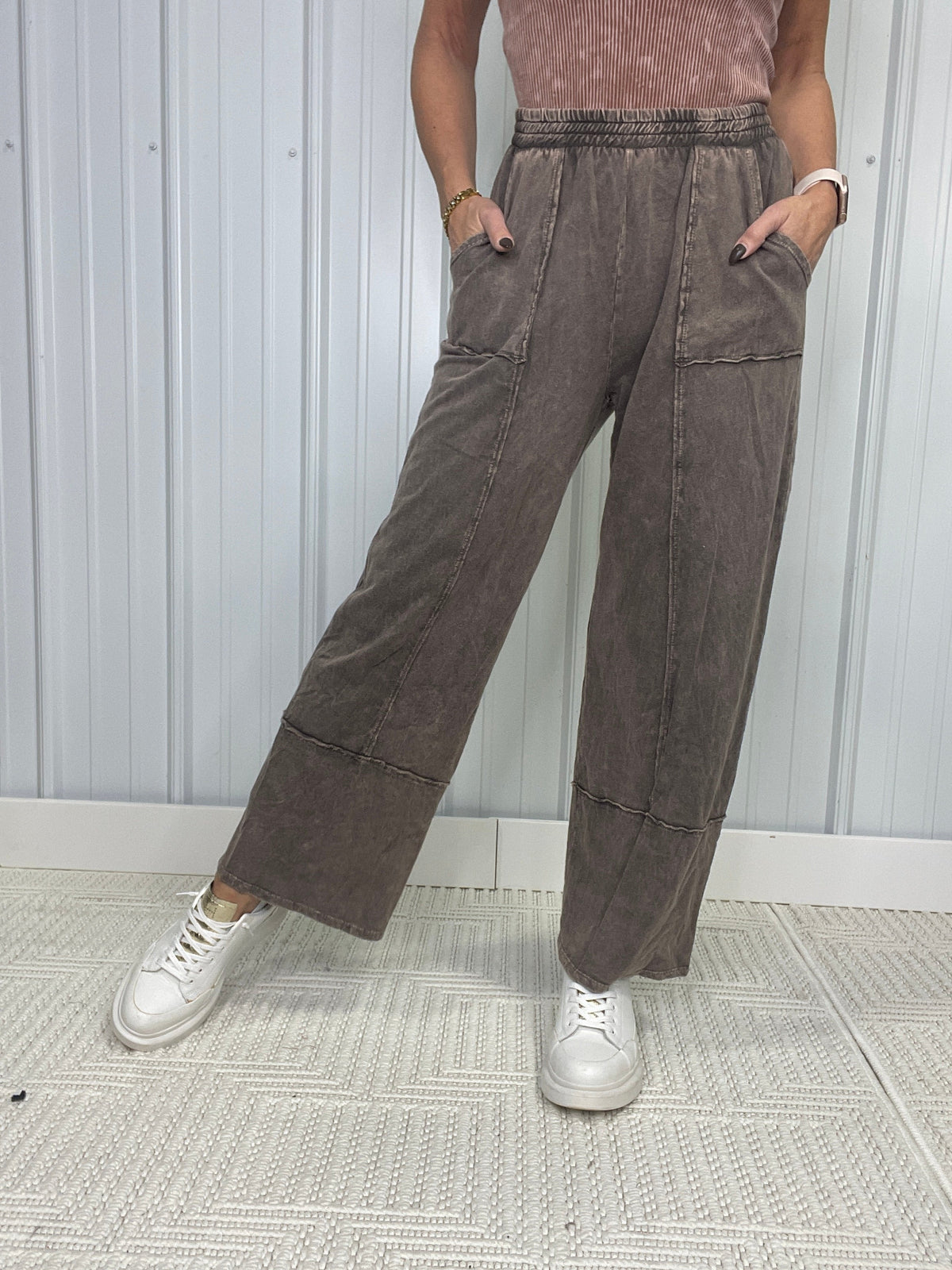 Something Right Mineral Washed Pants In 3 Colors