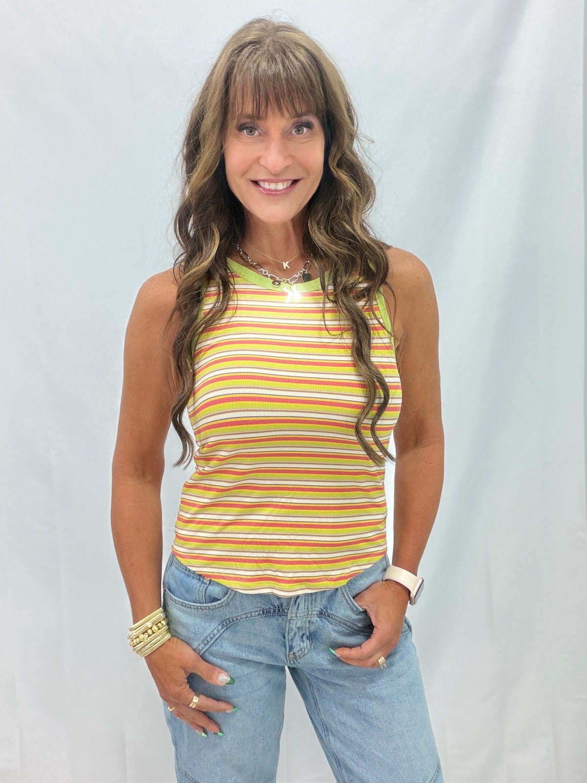 Summer Time Dreaming Striped Tank Top *Final Sale*