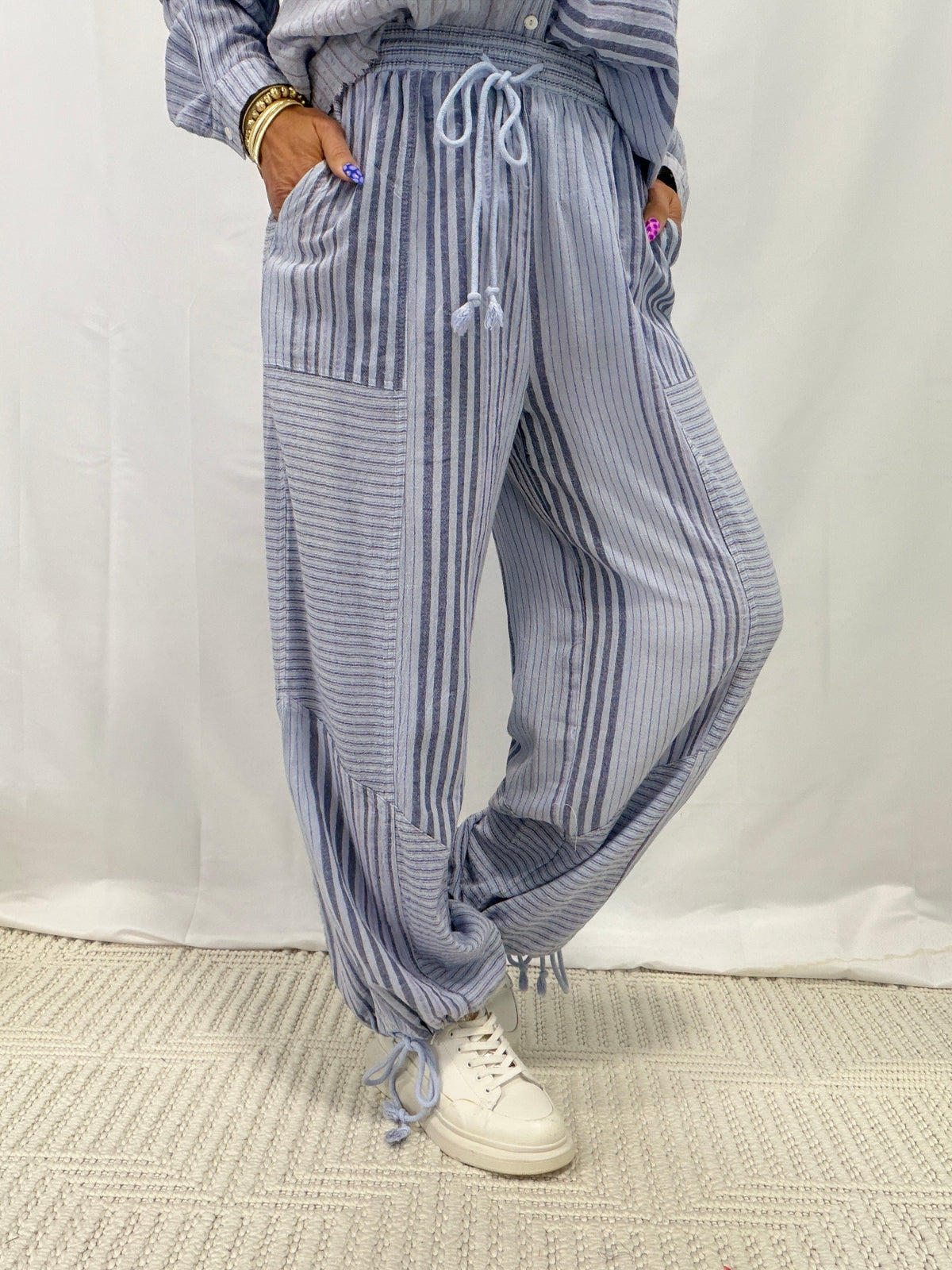 Slay Your Way Mineral Wash Cotton Pants In 2 Colors