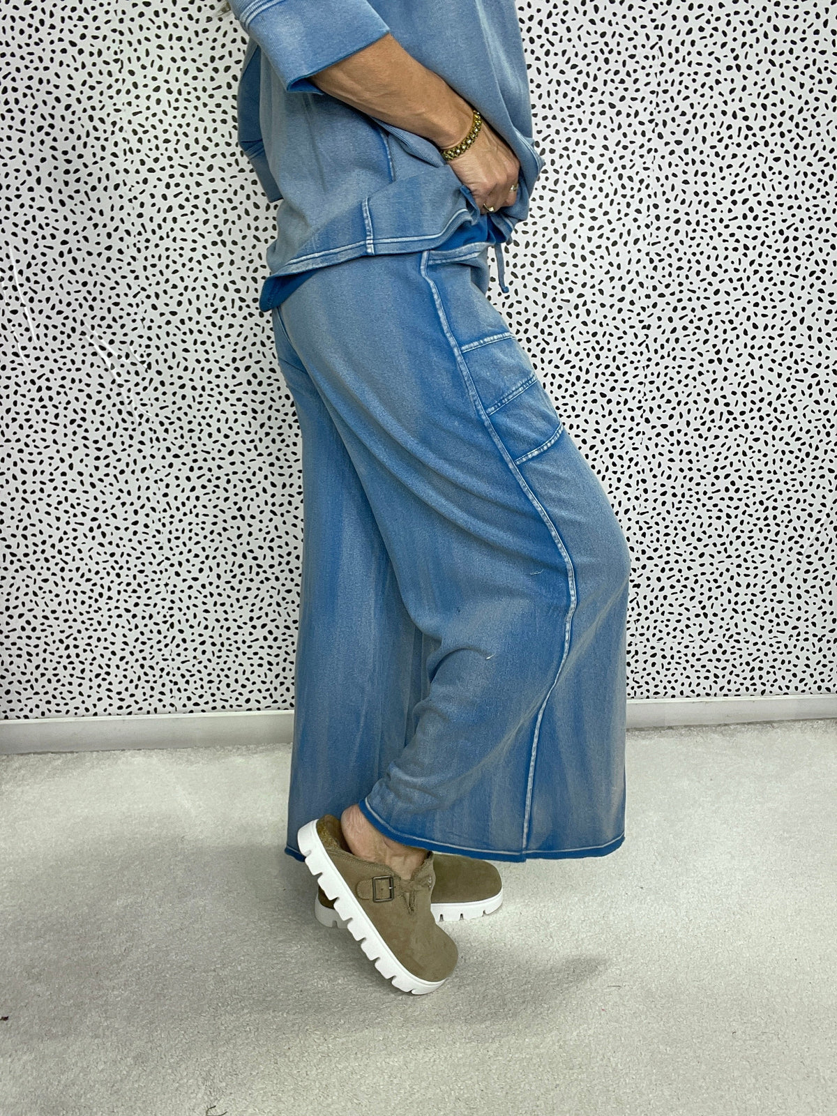Blush Breeze Terry Pants In 4 Colors