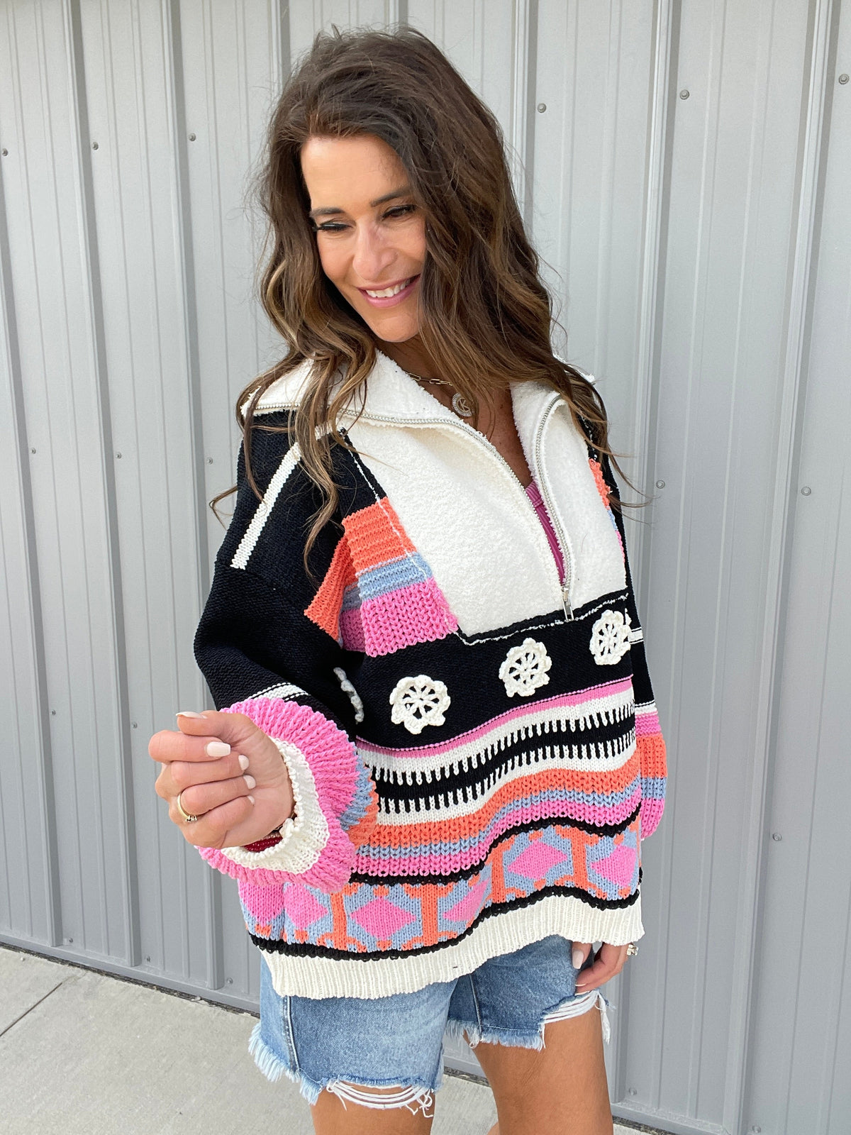POL Free Spirited Zip-Up Sweater In 3 Colors *Final Sale*