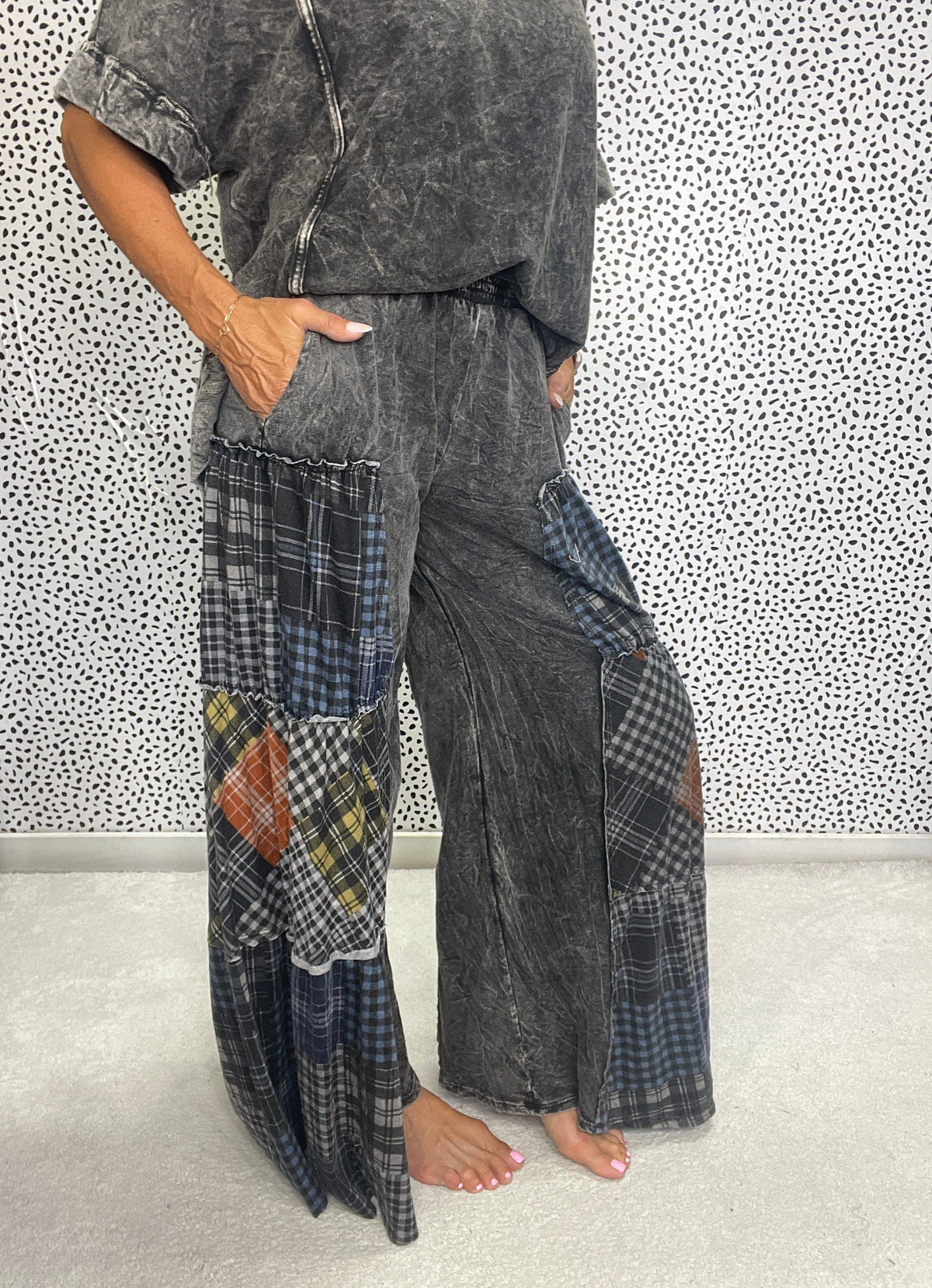 Wanderlight Plaid Tiered Pants In 2 Colors *Final Sale*