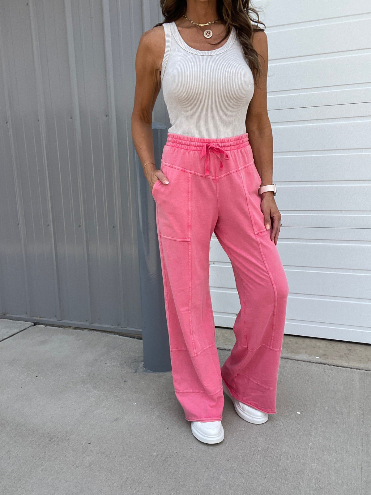 The Great Getaway Relaxed Mineral Washed Stretch Cotton Pants