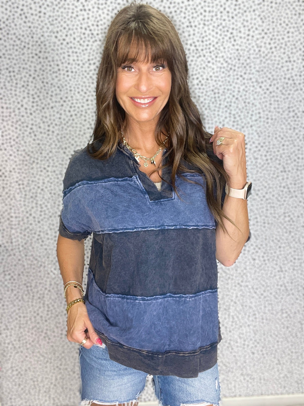 Spotlight Moment V-Neck Top In 2 Colors