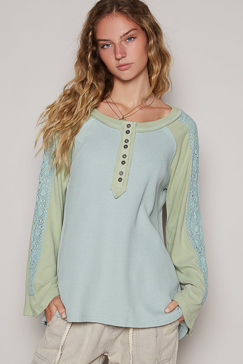 POL Up To Me Raglan Fit Long Sleeve Top In 4 Colors