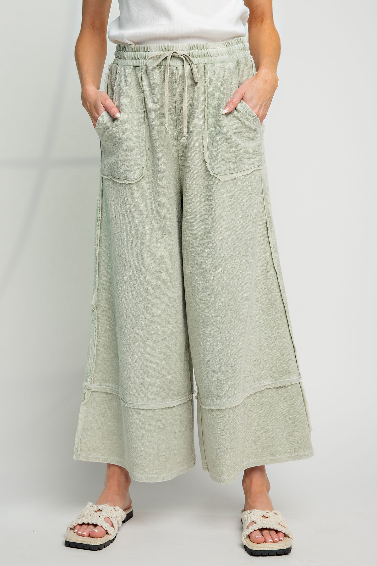 Not The Only One Wide Leg Palazzo Pants In 11 Colors *Final Sale*
