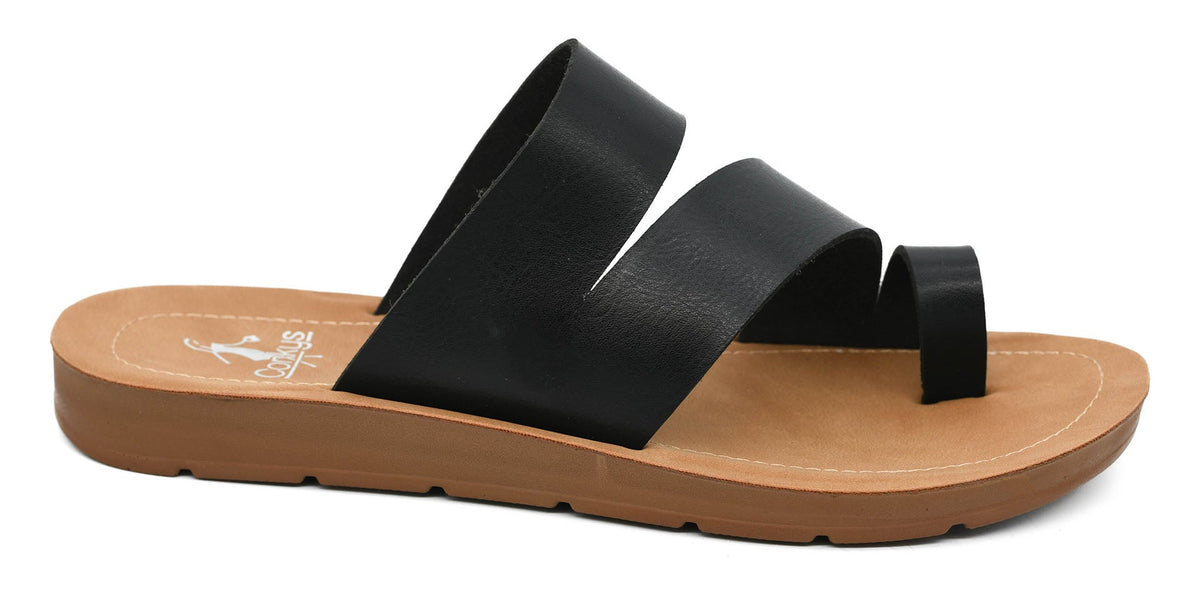 Corkys Just A Fling Sandals In Black