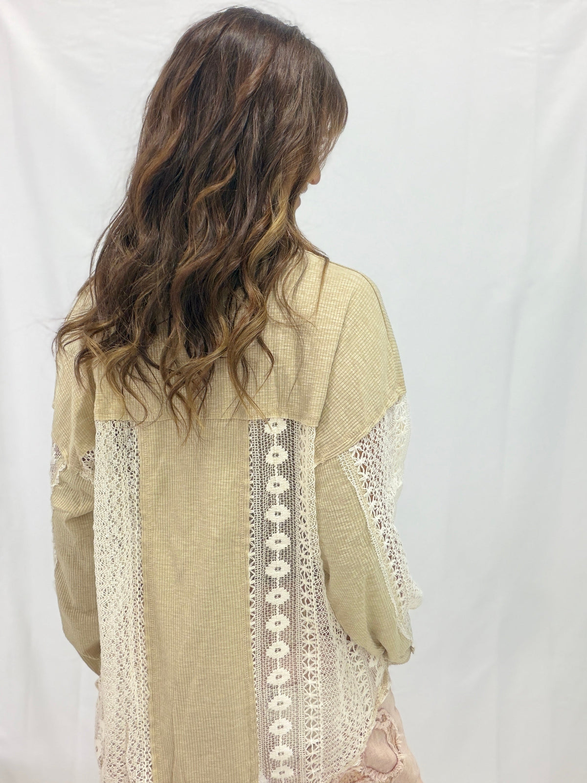 Pol The Rowan Lace Panel Top in 3 Colors