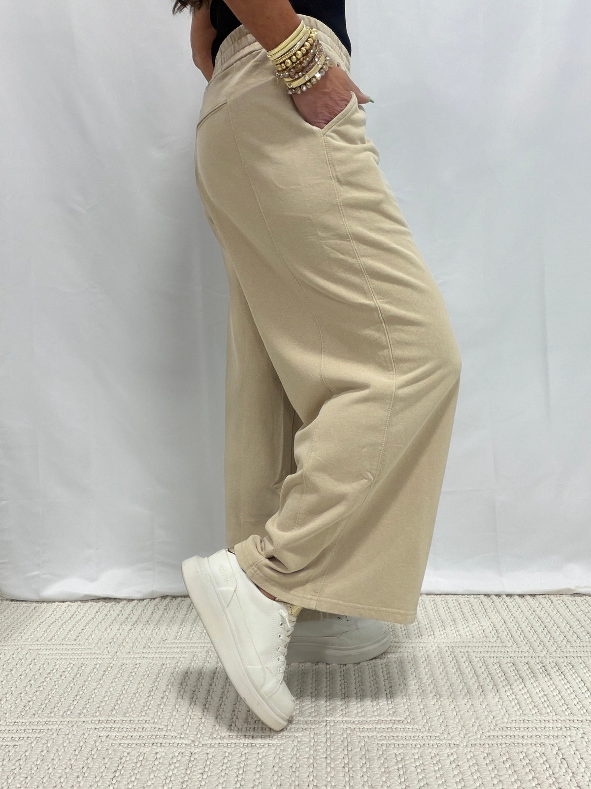 Best Friends Wide Leg Pants In 2 Colors