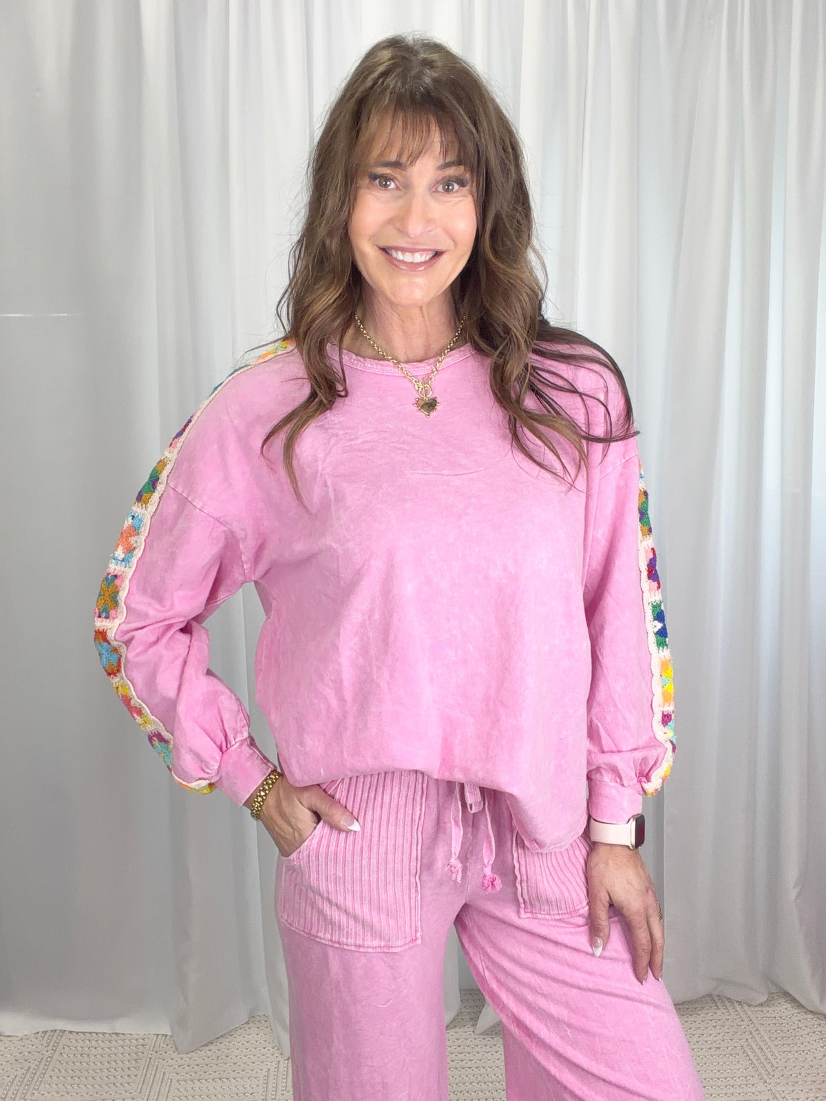 Slow Mornings Mineral Washed Sweatshirt In 2 Colors *Final Sale*
