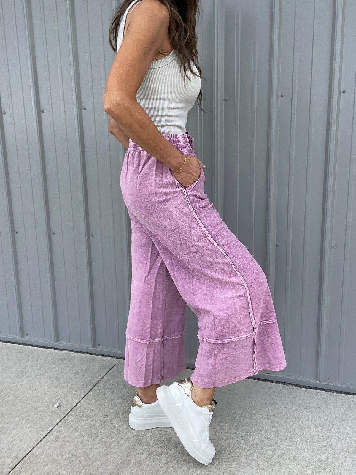 Not The Only One Wide Leg Palazzo Pants In 11 Colors *Final Sale*