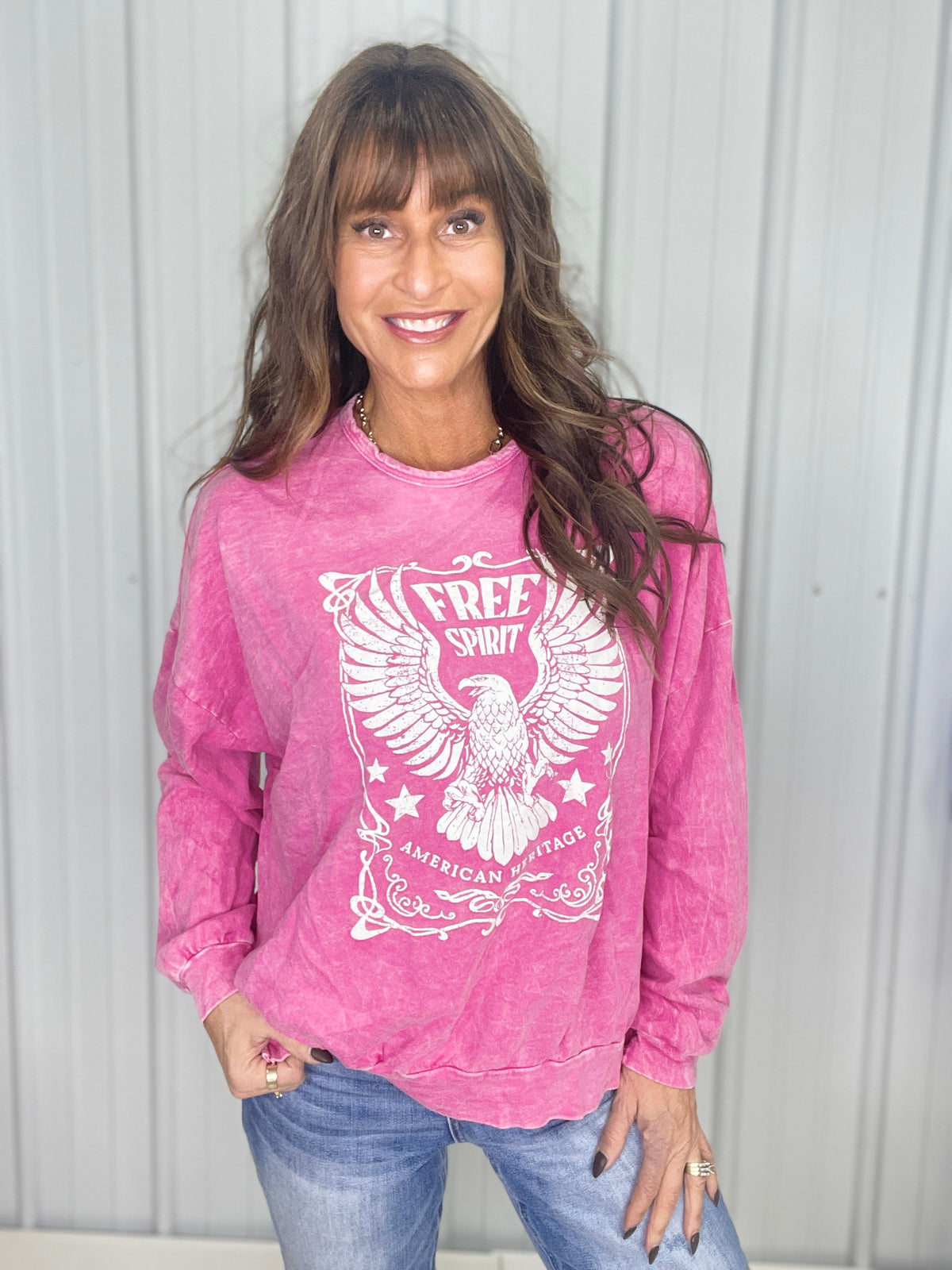 Free Spirit Mineral Wash Sweatshirt in 9 Colors *Final Sale*