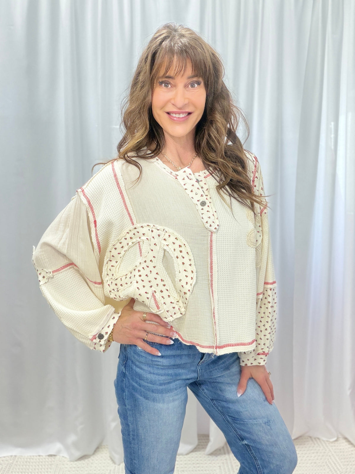 POL Little Floral Top In 2 Colors