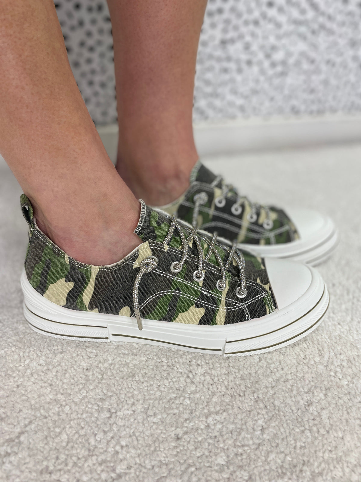 Aman Showstopper Camo Bling Lace Sneaker *Final Sale*