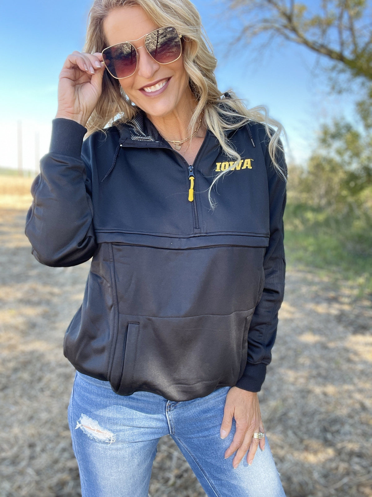 IOWA Sanders Half Zip Hoodie