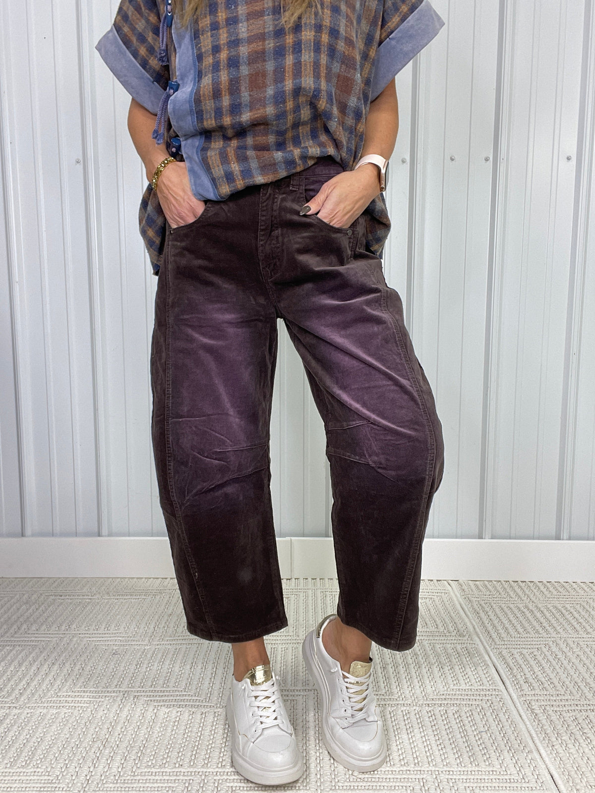 Take All Our Love Corduroy Barrel Pants In 3 Colors