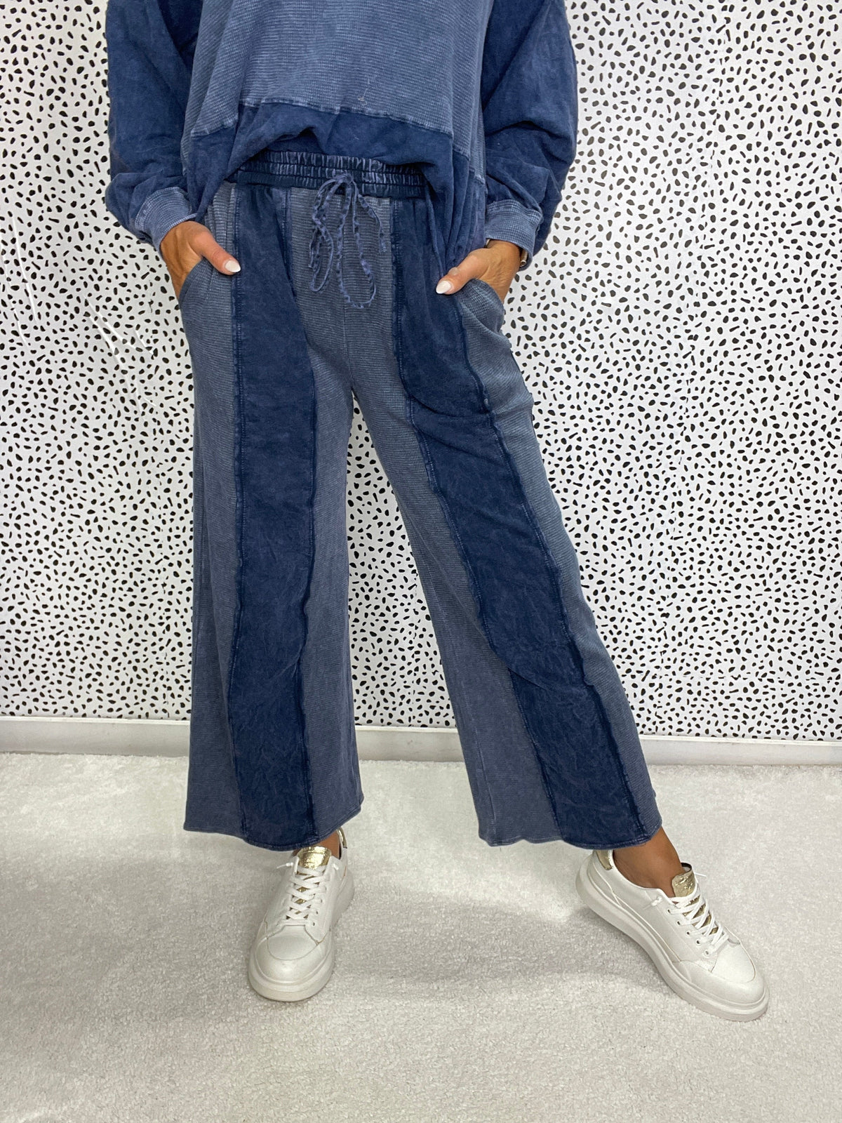 Dust Dye Waffle Crop in 2 Colors