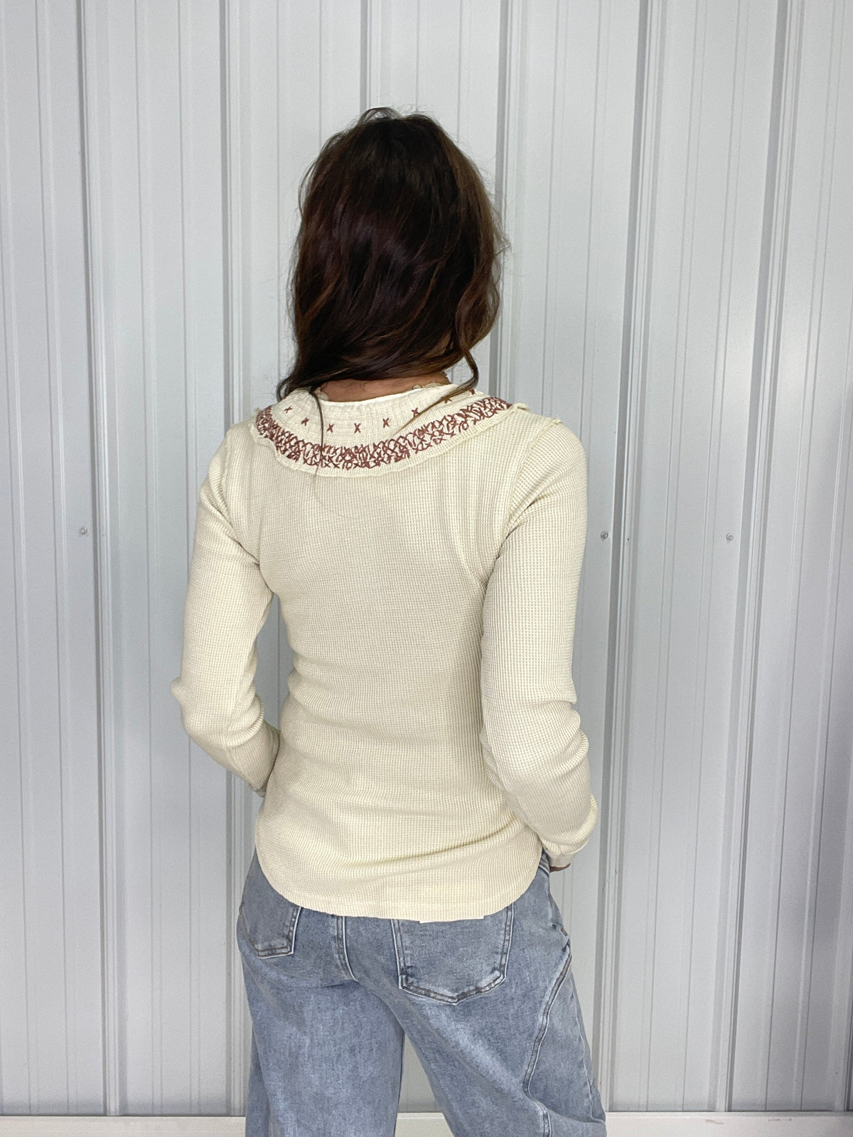 Radiating Beauty Waffle Knit Top In 2 Colors
