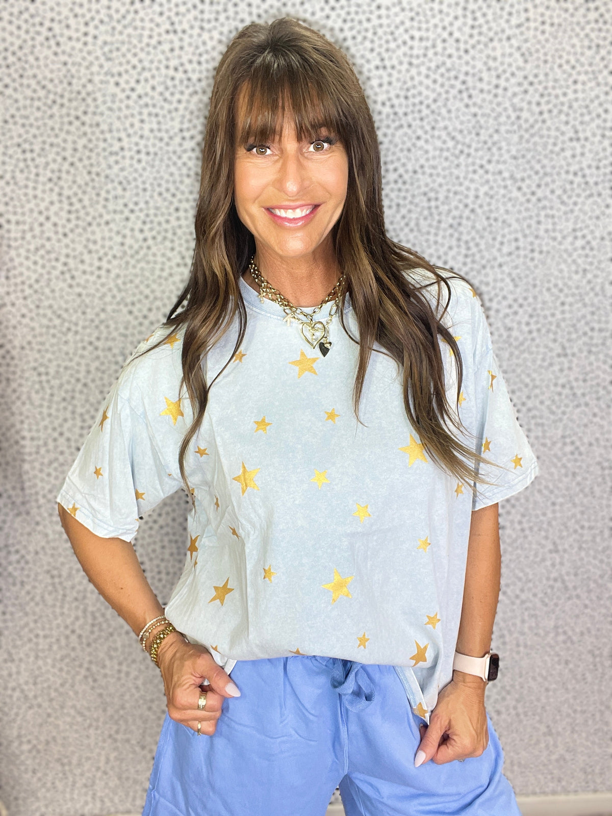 Starlit Comfort Washed Cotton Knit Top in 3 Colors
