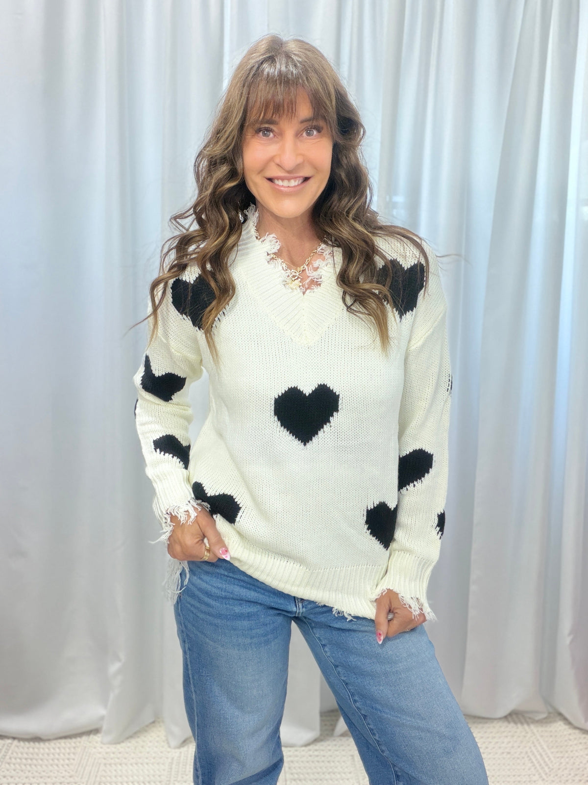 Don't Break My Heart Sweater *Final Sale*