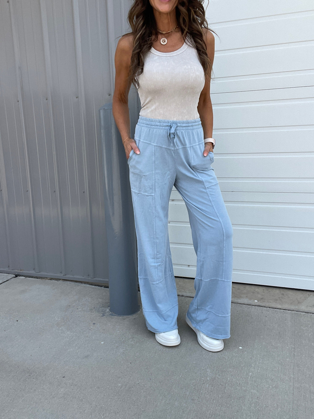 The Great Getaway Relaxed Mineral Washed Stretch Cotton Pants