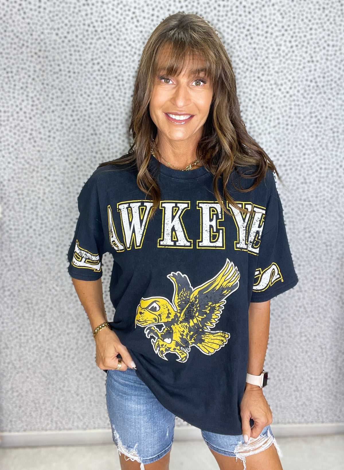 Iowa Southern Split Oversized Band Tee in 2 Colors