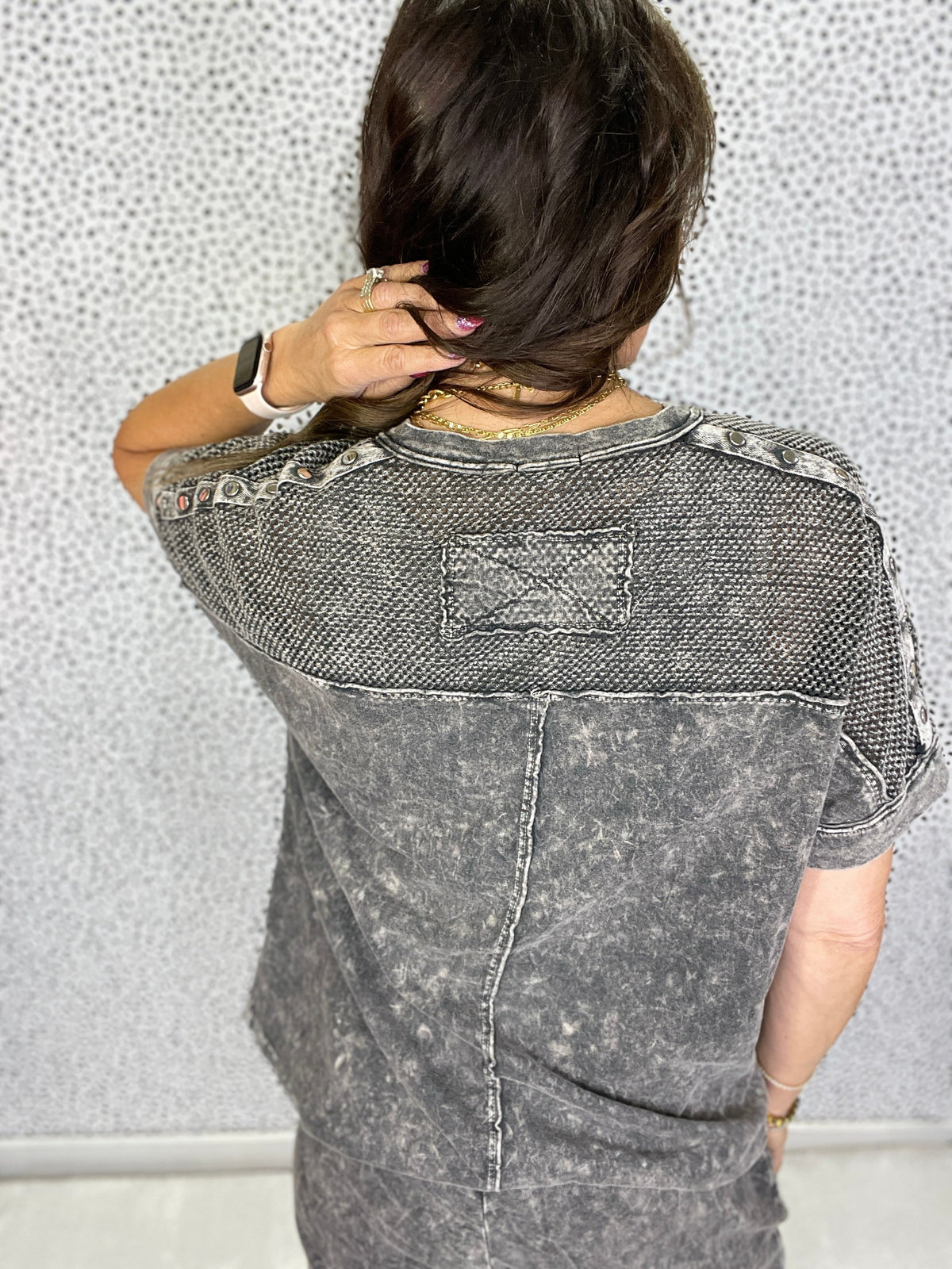 Just Because I Can Mesh Shoulder Top In 2 Colors