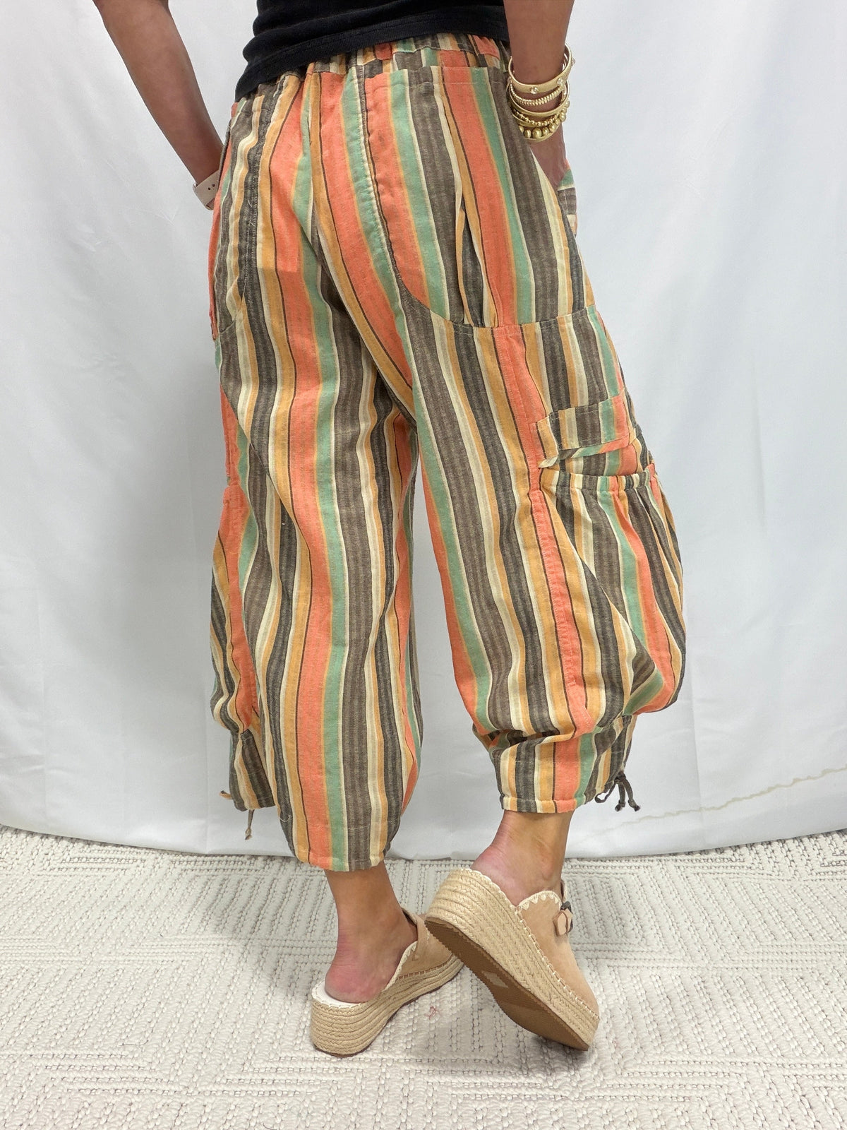 Feeling Dreamy Parachute Pants In Sunset