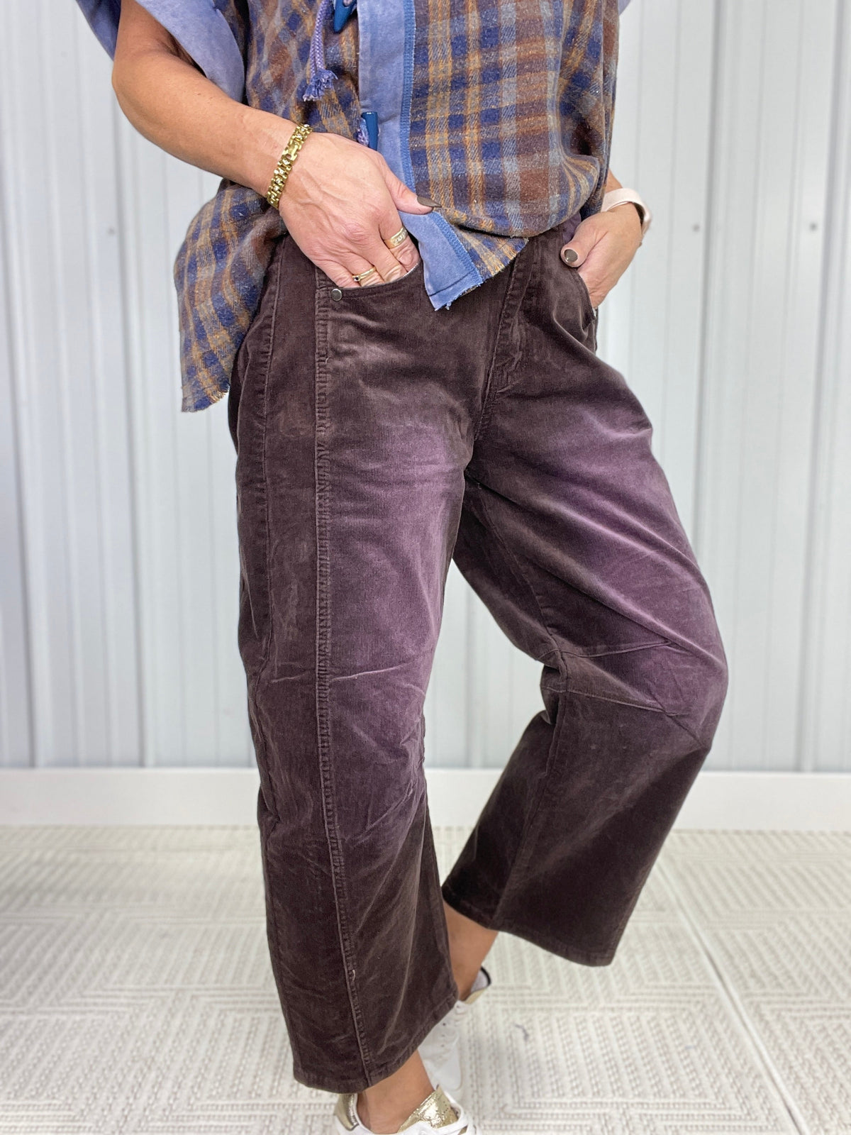 Take All Our Love Corduroy Barrel Pants In 3 Colors